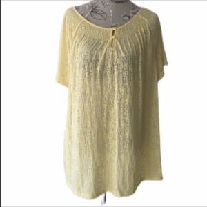 *kim Rogers Yellow Top 1X